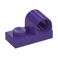 Plate Special 1 x 2 with Pin Hole on Top (Dark Purple)
