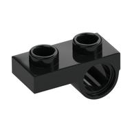 Plate Special 1 x 2 with Pin Hole Underneath (Black)