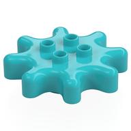Duplo Gear 4 x 4 - 8 Tooth (Medium Azure)