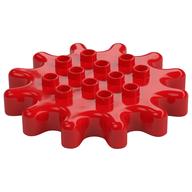 Duplo Gear 6 x 6 - 12 Tooth (Red)