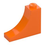 Brick Curved 1 x 3 x 2 Inverted [Inside Bow] (Orange)