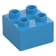Duplo Brick 2 x 2 (Dark Azure)