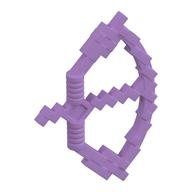 Weapon Bow and Arrow, Blocky (Medium Lavender)