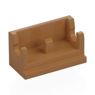 Hinge Brick 1 x 2 Base (Medium Nougat)
