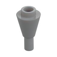Cone 1 x 1 Inverted with Bar at Bottom (Ice Cream Cone) (Light Bluish Gray)