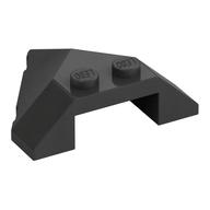 Brick Wedged, Sloped 4 x 4 Pointed (Pearl Titanium)