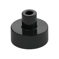 Tile Special Round 1 x 1 with Hollow Bar (Black)
