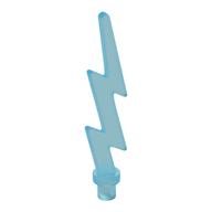 Wave / Lightning Angular, Single (Trans-Light Blue)