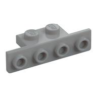 Bracket 1 x 2 - 1 x 4 [Rounded Corners at Bottom, Square Corners at Top] (Light Bluish Gray)