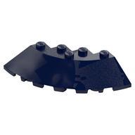 Brick Round Corner 6 x 6 with 33° Slope and Facet Cutout (Dark Blue)