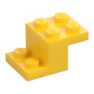 Bracket 3 x 2 x 1 1/3 with Pin Bottom (Yellow)