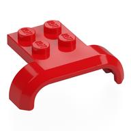 Wheel Arch, Mudguard 3 x 4 with 2 x 2 Plate (Red)