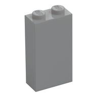 Brick 1 x 2 x 3 with Bottom Stud Holder (Light Bluish Gray)