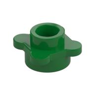 Plant, Flower, Plate Round 1 x 1 with 4 Petals (Green)