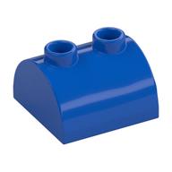 Brick Curved 2 x 2, Two Top Studs (Blue)