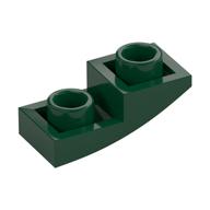 Brick Curved Inverted 2 x 1 (Dark Green)