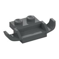 Grille / Spoiler with 1 x 2 Plate, 2 x 2 Anti-studs (Racers Car) (Dark Bluish Gray)