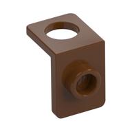 Minifig Neckwear Bracket [One Stud] - Reinforced (Reddish Brown)