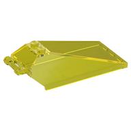 Windscreen 8 x 4 x 2 with Handle and 2 Studs [Solid Studs] [Plain] (Trans-Yellow)