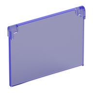 Glass for Window 1 x 4 x 3 [Opening] (Trans-Purple)