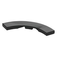Tile 4 x 4 Curved, Macaroni (Black)