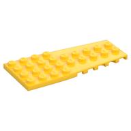 Wedge Plate 4 x 9 with Stud Notches (Yellow)