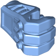 Large Figure Hand, Mechanical with Pin Hole and 3mm Bar Slot (Medium Blue)