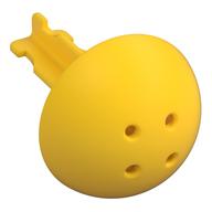 Duplo Cannon Ball 1/2 with Axle Connector and 4 Holes in Top (Yellow)