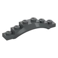 Wheel Arch, Mudguard, 1 1/2 x 6 x 1 [Arch Extended] (Dark Bluish Gray)
