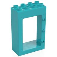 Duplo Door Frame 2 x 4 x 5 (Medium Azure)