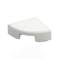 Tile Round 1 x 1 Quarter (White)