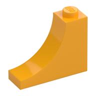 Brick Curved 1 x 3 x 2 Inverted [Inside Bow] (Bright Light Orange)