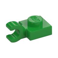 Plate Special 1 x 1 with Clip Horizontal [Thick Open O Clip] (Bright Green)