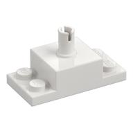 Brick Special 2 x 4, with 2 x 2 Brick with Top Pin and 1 x 2 Side Plates (White)