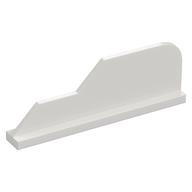 Tail 8 x 1 with Stepped Fin (White)