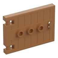 Door 1 x 5 x 3 with 3 Studs and Handle (Medium Nougat)