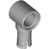 Technic Pin Connector Hub with 1 Pin with Friction Ridges Lengthwise (Light Bluish Gray)
