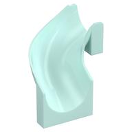 Slide Curved Left 90° (Light Aqua)