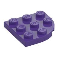 Plate Round Corner 3 x 3 (Dark Purple)