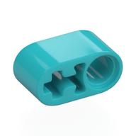 Technic Beam 1 x 2 Thick with Pin Hole and Axle Hole (Medium Azure)
