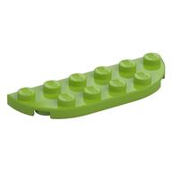 Plate Round Corners 2 x 6 Double (Lime)