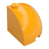 Brick Round Corner 3 x 3 x 2 Dome Top (Bright Light Orange)