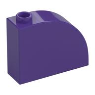 Brick Curved 1 x 3 x 2 (Dark Purple)