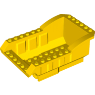 Tipper Bed 12 x 8 x 5 with Same Colored Hinge Plate (Yellow)