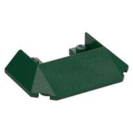 Brick Wedged, Sloped 45° 6 x 4 Double / 33°, 5 Bottom Tubes [Train Roof] (Dark Green)