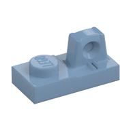 Hinge Plate 1 x 2 Locking with 1 Finger On Top (Sand Blue)