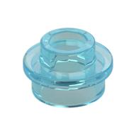 Plate Round 1 x 1 with Open Stud (Trans-Light Blue)