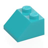 Brick Sloped 45° 2 x 2 (Medium Azure)