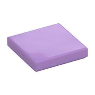 Tile 2 x 2 with Groove (Medium Lavender)