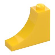 Brick Curved 1 x 3 x 2 Inverted [Inside Bow] (Yellow)